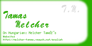 tamas melcher business card